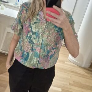 Floral Patterned Women's Top
